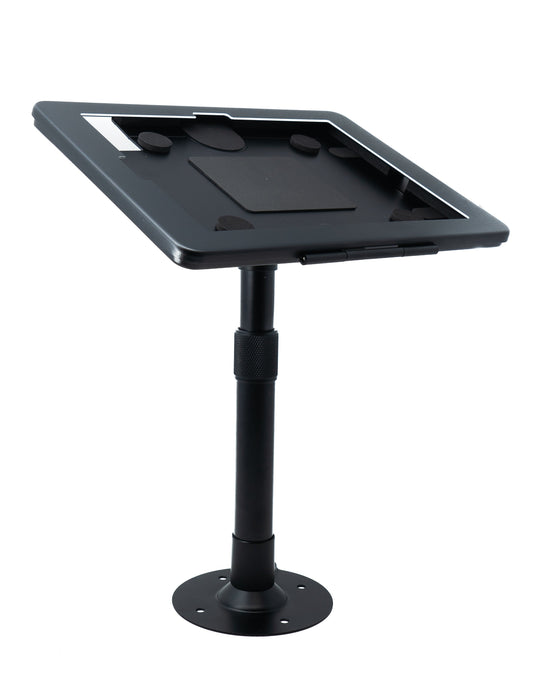 SYSTEM-S borðstandur, læsanlegur 360° fyrir iPad 10 Pro 11 Air 4 5, svartur