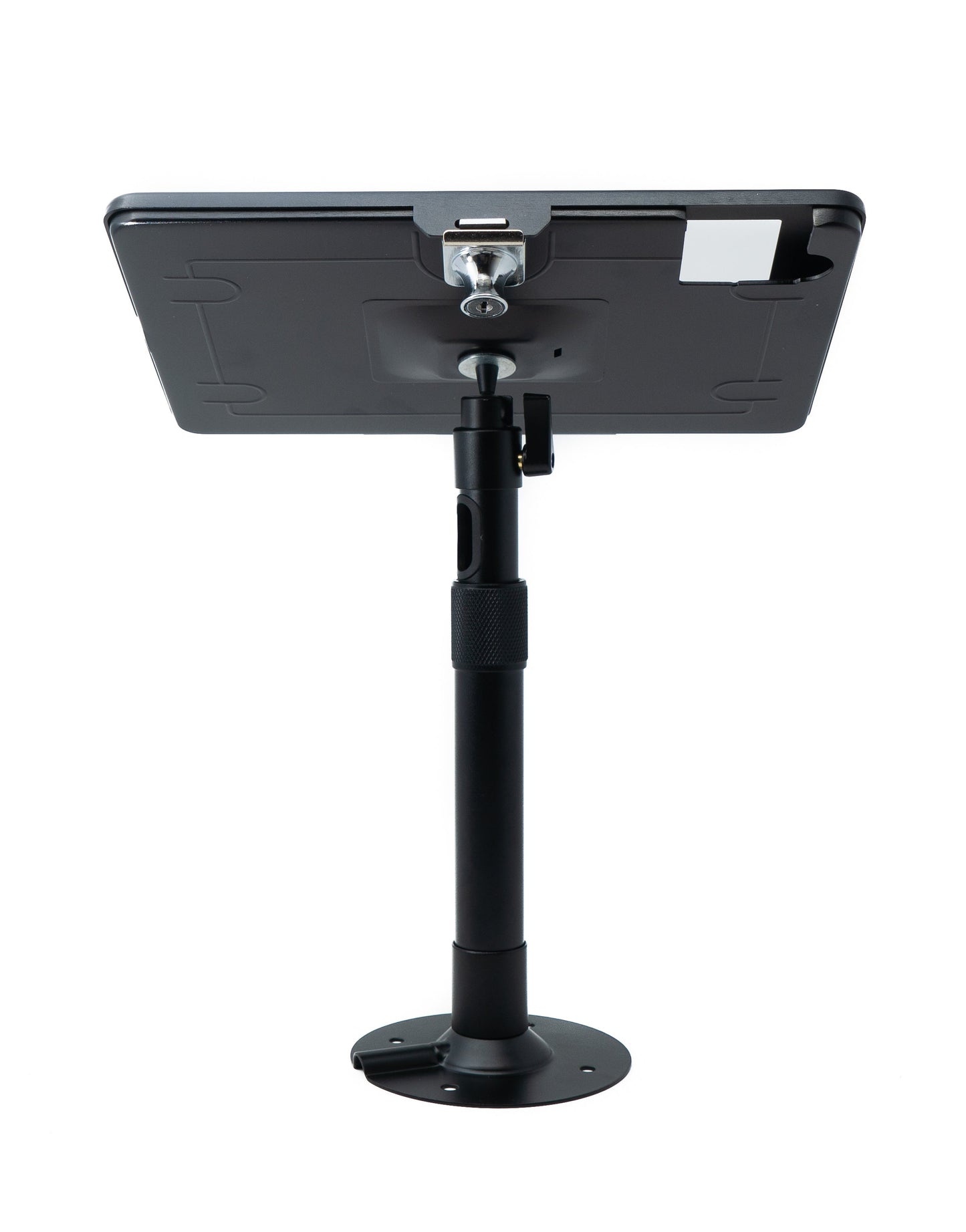 SYSTEM-S borðstandur, læsanlegur 360° fyrir iPad 10 Pro 11 Air 4 5, svartur