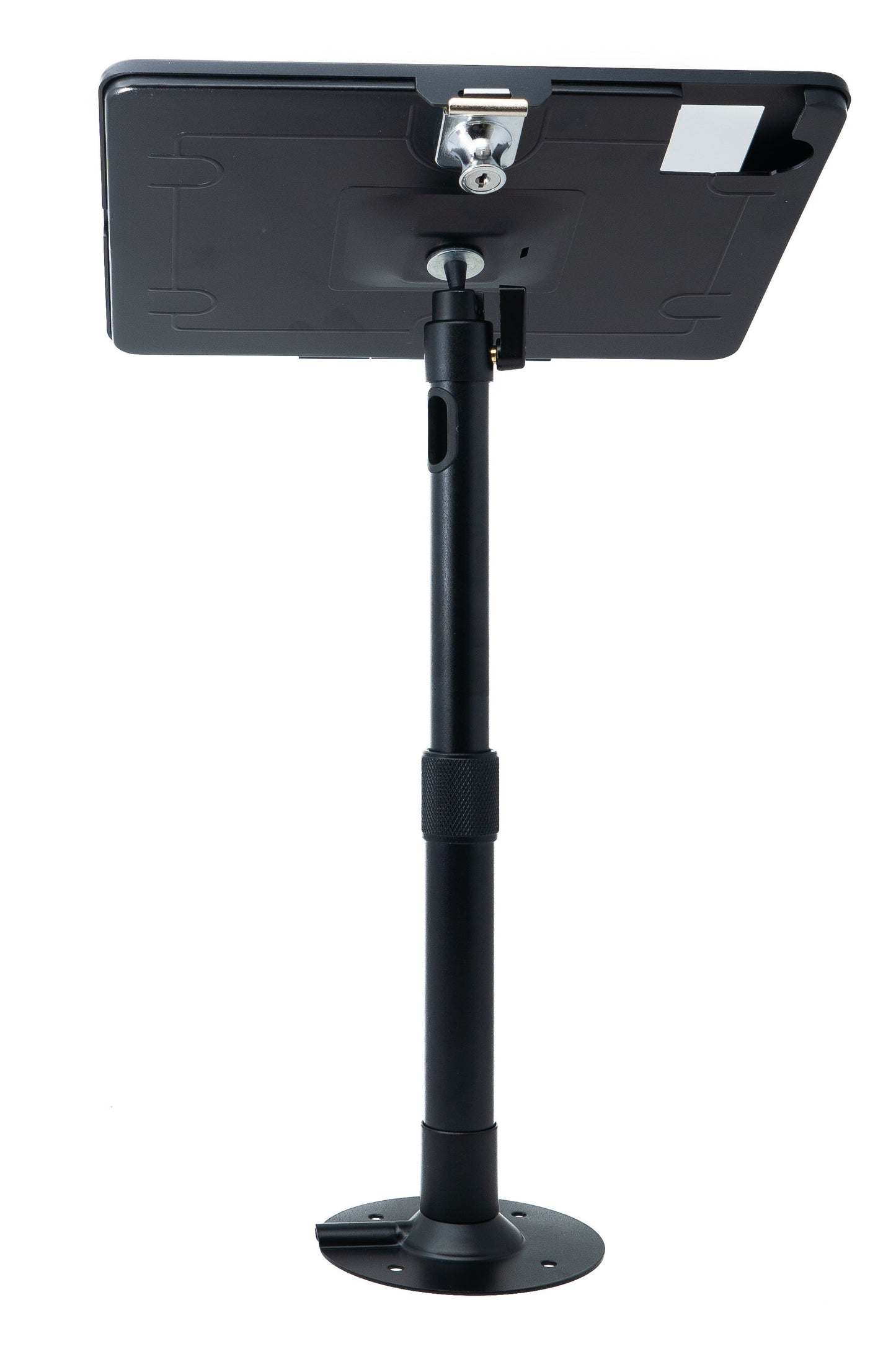 SYSTEM-S borðstandur, læsanlegur 360° fyrir iPad 10 Pro 11 Air 4 5, svartur