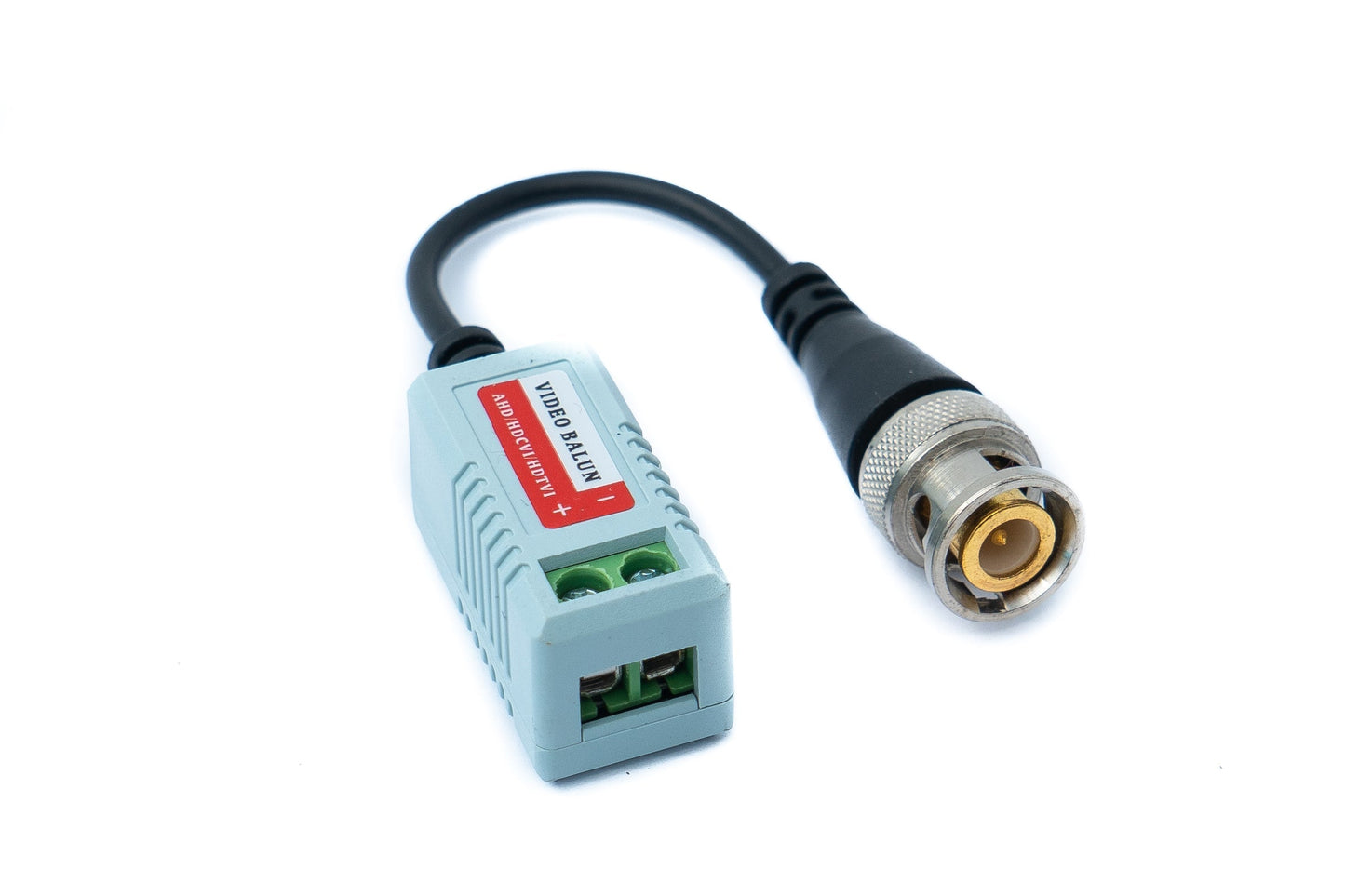 SYSTEM-S 2x UTP Kabel 10 cm Screw Lock zu BNC Stecker für HD Kameras Adapter in Schwarz