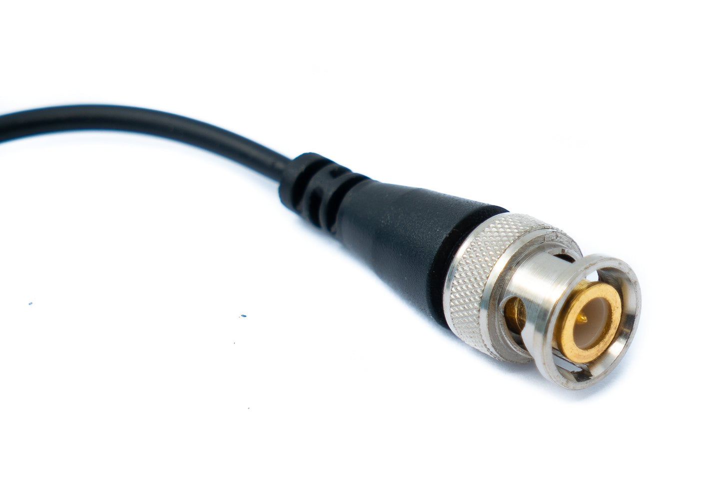 SYSTEM-S 2x UTP Kabel 10 cm Screw Lock zu BNC Stecker für HD Kameras Adapter in Schwarz