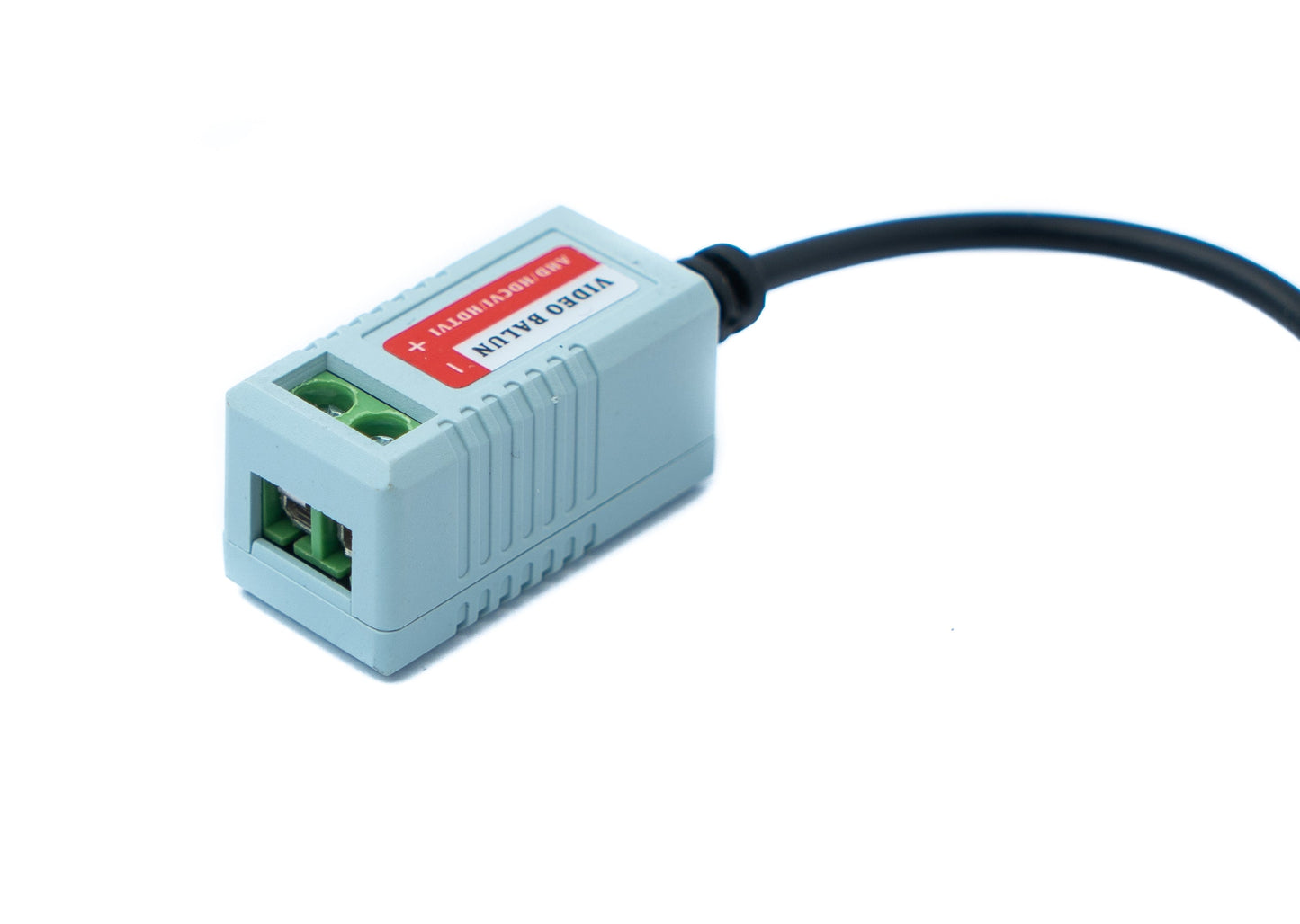 SYSTEM-S 2x UTP Kabel 10 cm Screw Lock zu BNC Stecker für HD Kameras Adapter in Schwarz