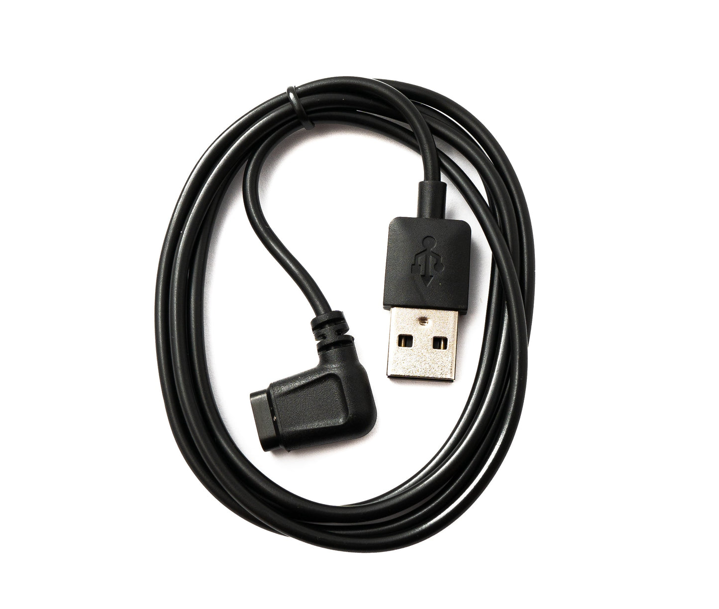 SYSTEM-S USB 2.0 snúra, 100 cm hleðslusnúra fyrir Amazfit Falcon A2029 A2028 Angle, svört