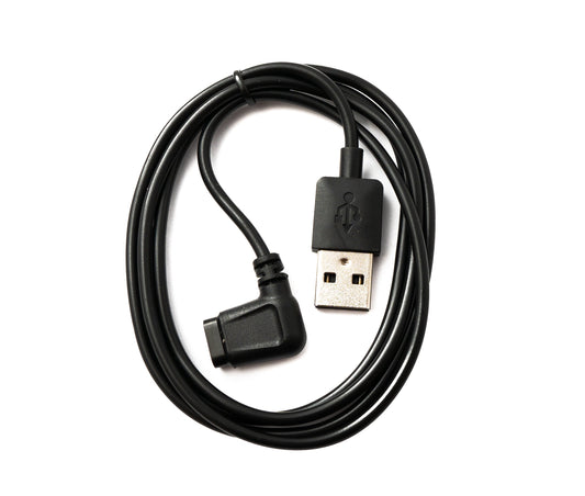 SYSTEM-S USB 2.0 snúra, 100 cm hleðslusnúra fyrir Amazfit Falcon A2029 A2028 Angle, svört