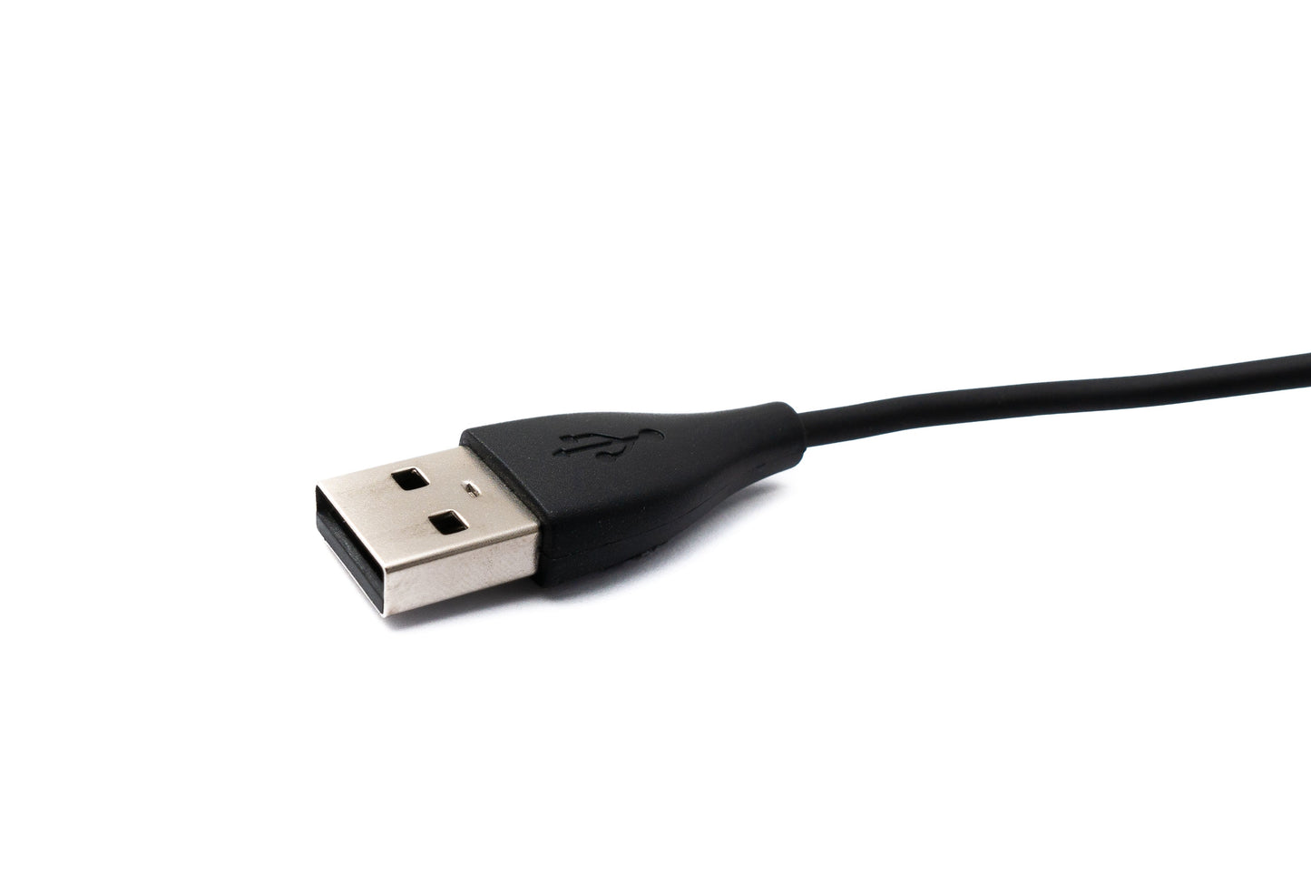 SYSTEM-S USB 2.0 snúra, 30 cm hleðslusnúra fyrir Fitbit Inspire 2 snjallúr, svört