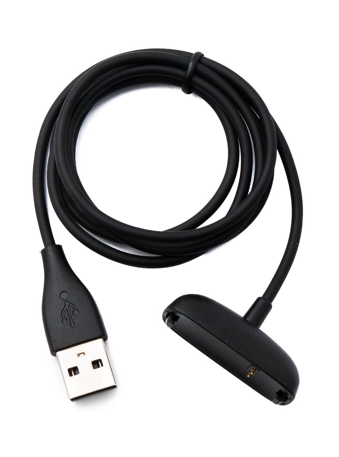 SYSTEM-S USB 2.0 snúra, 94 cm hleðslusnúra fyrir Fitbit Inspire 2 snjallúr, svört