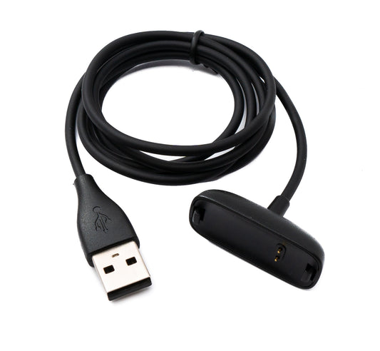 SYSTEM-S USB 2.0 cable 94 cm charging cable for Fitbit Inspire 2 Smartwach in black