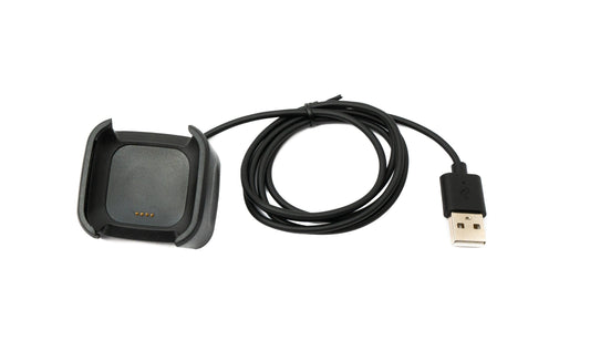 SYSTEM-S USB 2.0 cable 95 cm charging station for Fitbit Versa 2 smartwatch in black