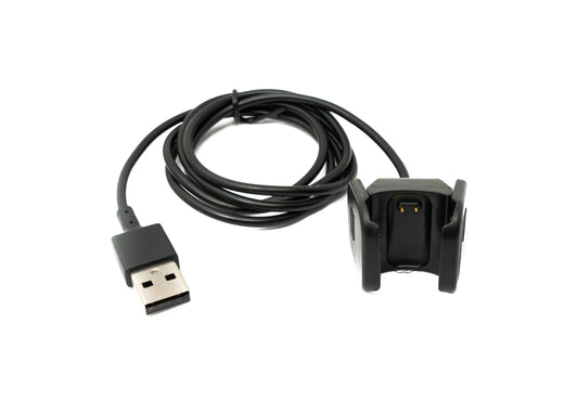 SYSTEM-S USB 2.0 snúra, 94 cm hleðslusnúra fyrir Fitbit Charge 4 snjallúr, svört