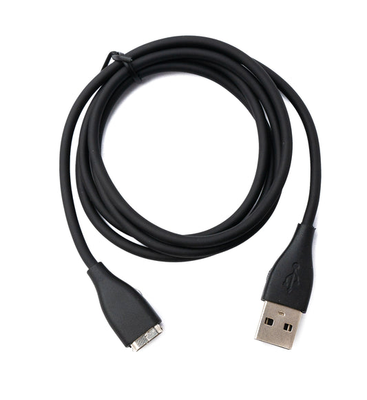 SYSTEM-S USB 2.0 snúra, 97 cm hleðslusnúra fyrir Fitbit Surge Smartwatch, svört