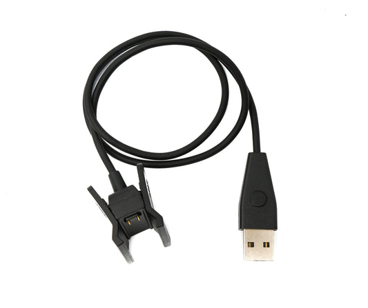 SYSTEM-S USB 2.0 snúra 50 cm hleðslusnúra fyrir Fitbit Alta HR snjallúr, svart