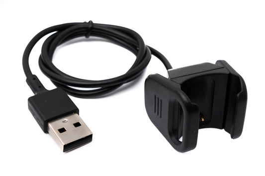 SYSTEM-S USB 2.0 cable 54 cm charging cable for Fitbit Charge 3 smartwatch in black