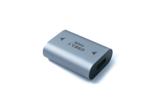 SYSTEM-S USB 3.1 Gen 2 Adapter Type C Female to Type A Female Cable in Gray