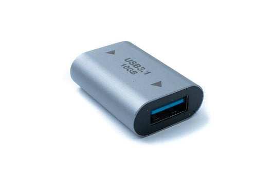SYSTEM-S USB 3.1 Gen 2 Adapter Type C Female to Type A Female Cable in Gray