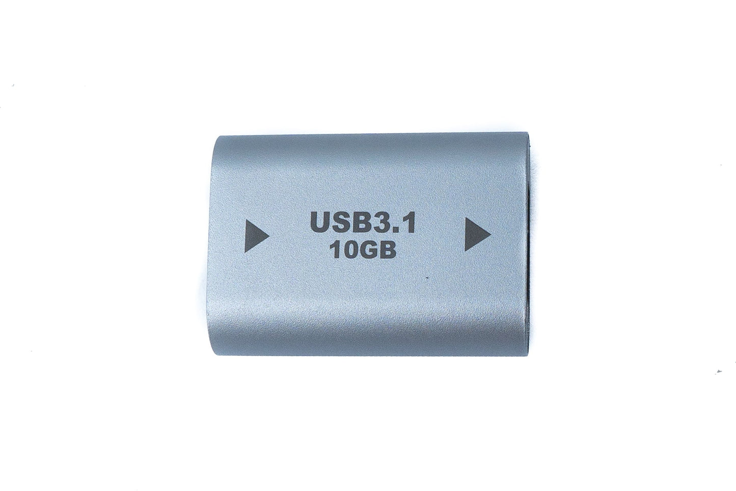 SYSTEM-S USB 3.1 Gen 2 millistykki af gerðinni C kvenkyns í gerð A kvenkyns snúru í gráu