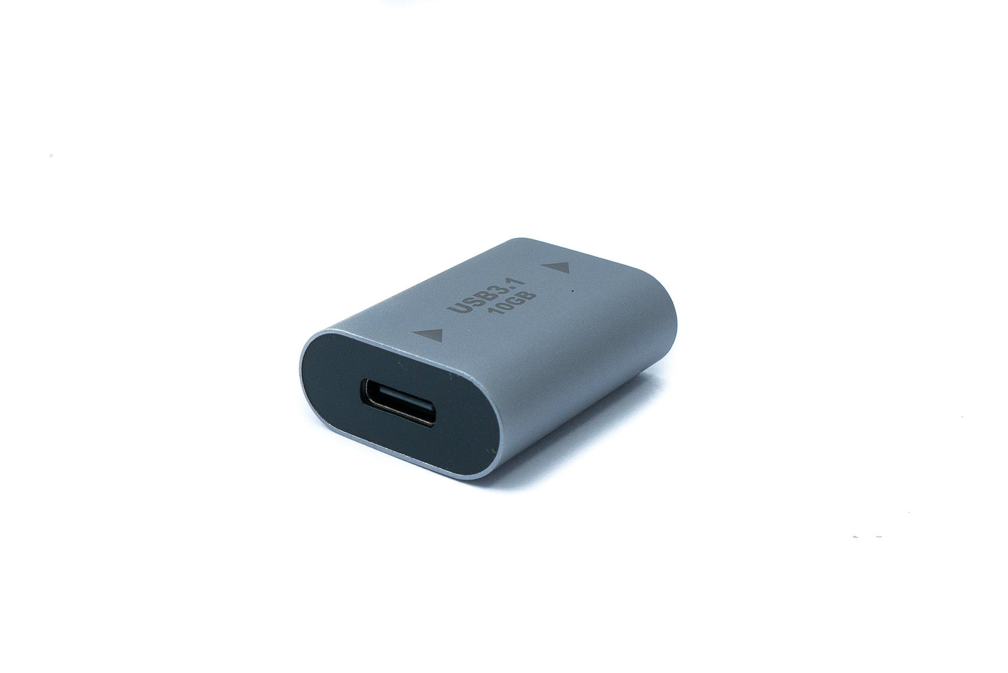 SYSTEM-S USB 3.1 Gen 2 millistykki af gerðinni C kvenkyns í gerð A kvenkyns snúru í gráu