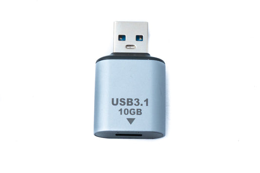 SYSTEM-S USB 3.1 Gen 2 millistykki af gerðinni C kvenkyns í gerð A karlkyns snúru í gráu