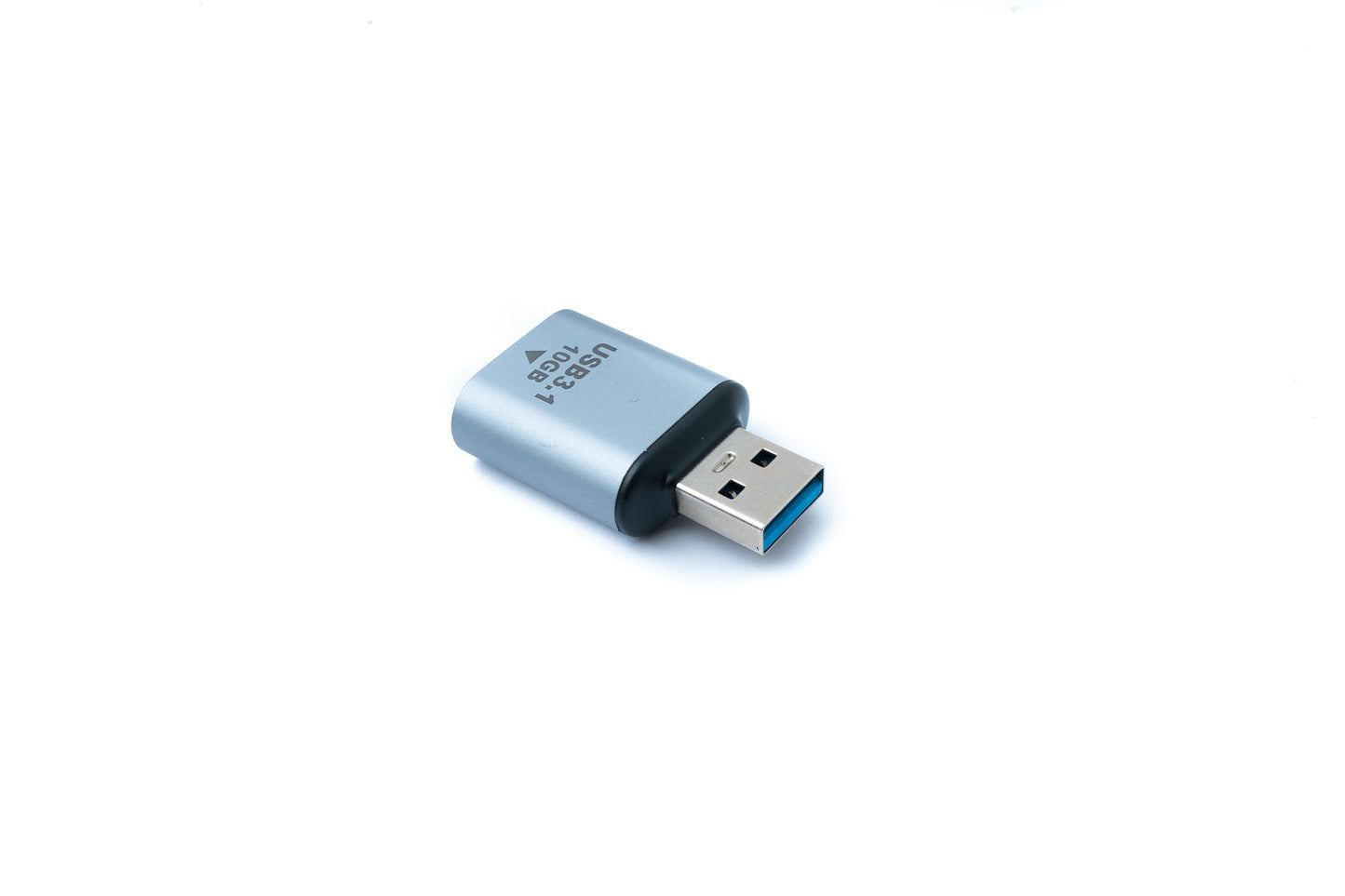 SYSTEM-S USB 3.1 Gen 2 Adapter Type C Female to Type A Male Cable in Gray