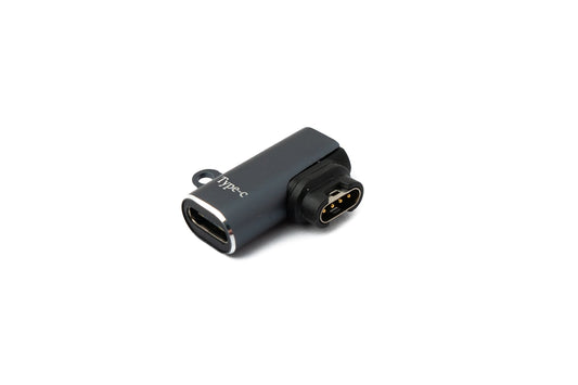 SYSTEM-S USB C 3.1 millistykki Tegund C kvenkyns í karlkyns fyrir Garmin snjallúr með horni