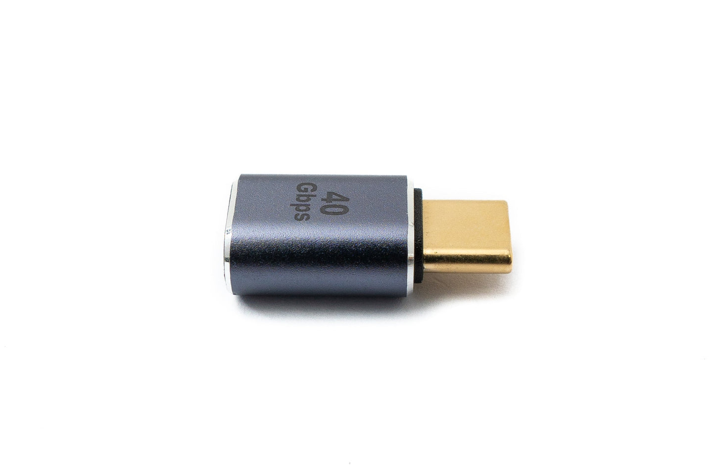SYSTEM-S USB4 USB millistykki Tegund C karlkyns í kvenkyns 40 Gbit/s USB 4.0 snúra í gráu