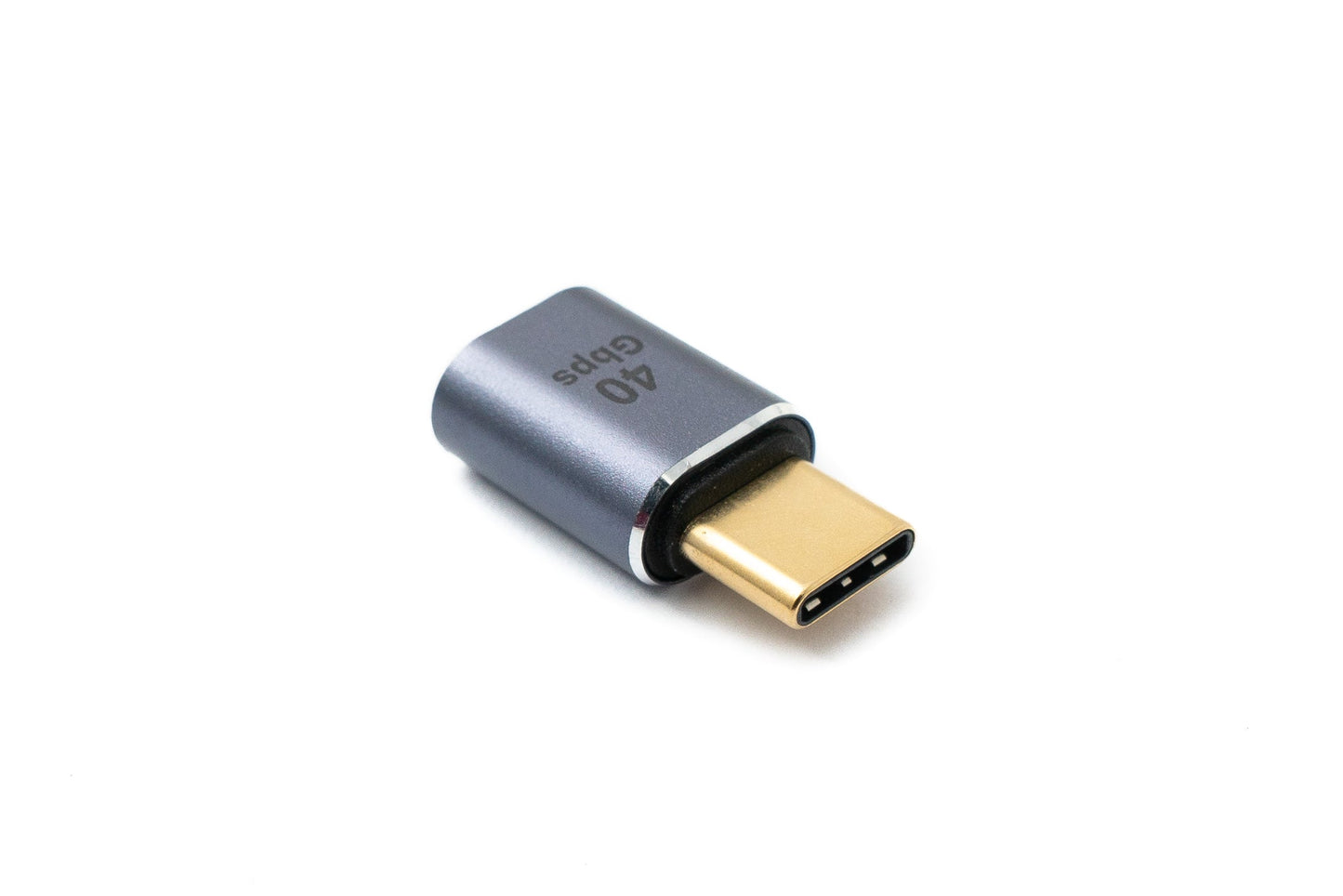 SYSTEM-S USB4 USB millistykki Tegund C karlkyns í kvenkyns 40 Gbit/s USB 4.0 snúra í gráu