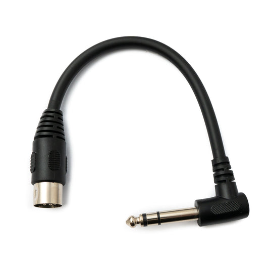 SYSTEM-S Hljóðsnúra 20 cm XLR 5 pinna tengi í 6,35 mm jack tengi, vinklaður AUX