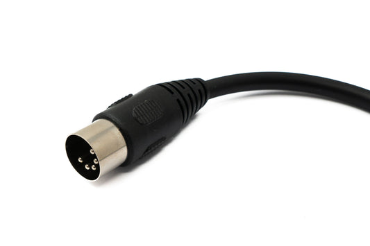 SYSTEM-S Hljóðsnúra 20 cm XLR 5 pinna tengi í 6,35 mm jack tengi, vinklaður AUX