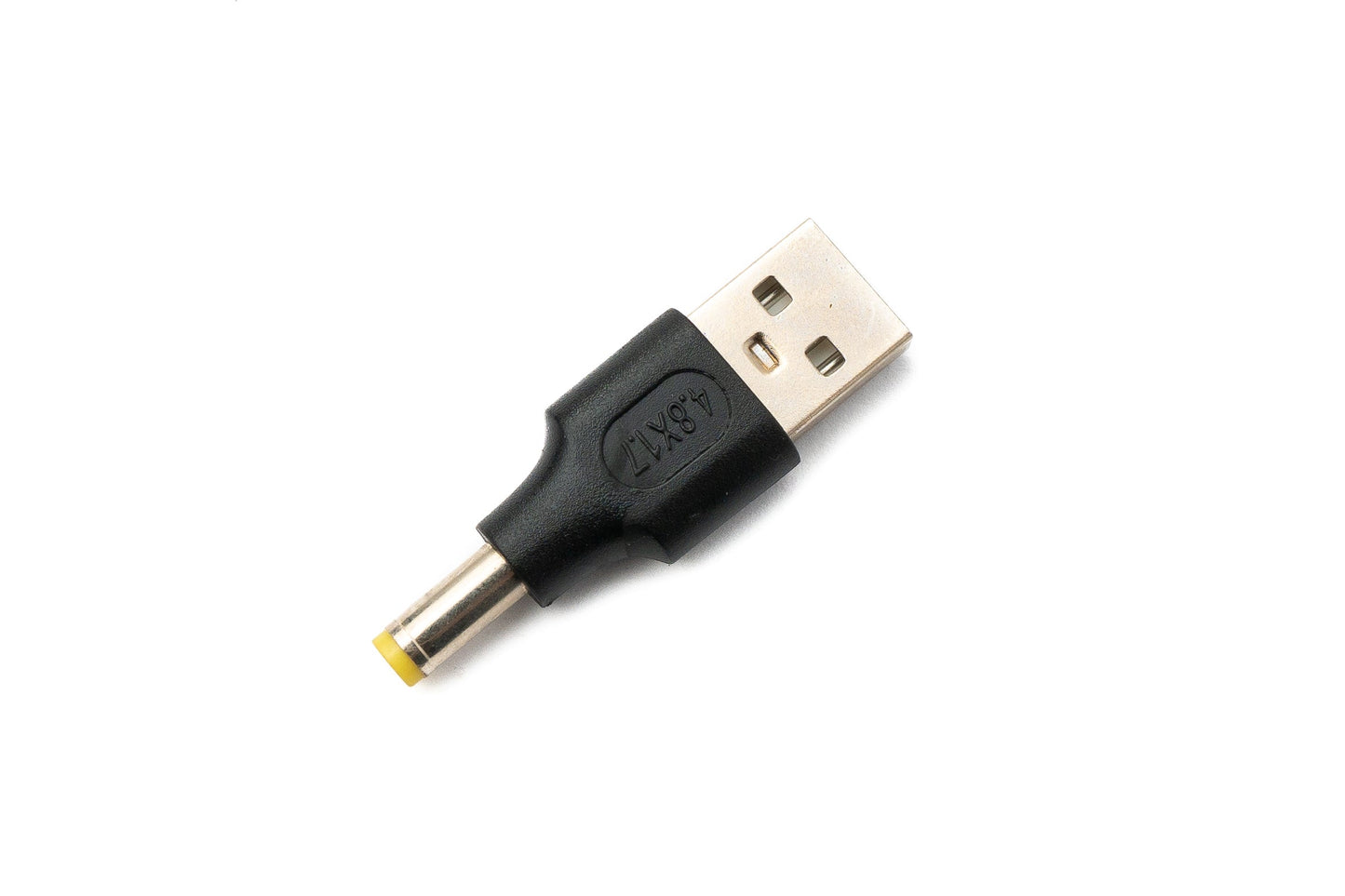 SYSTEM-S DC Adapter 20V 4,8 x 1,7 Stecker zu USB 2.0 Stecker Kabel in Schwarz