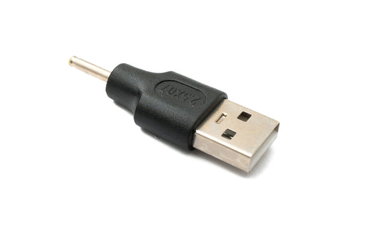 SYSTEM-S DC Adapter 20V 2.5 x 0.7 male to USB 2.0 male cable in black
