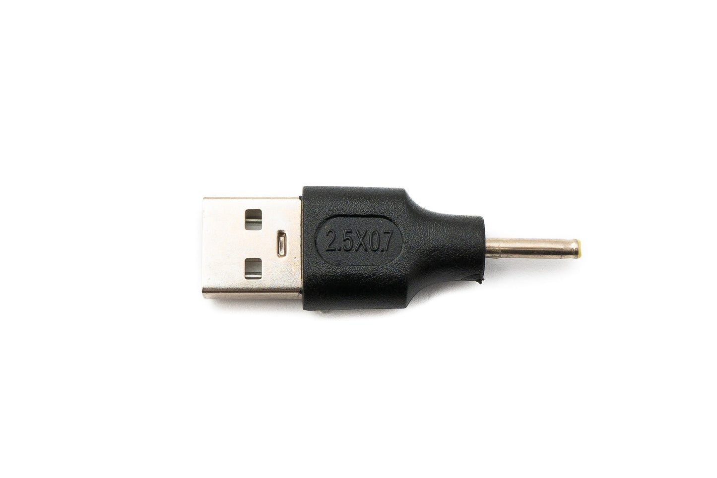 SYSTEM-S DC Adapter 20V 2.5 x 0.7 male to USB 2.0 male cable in black
