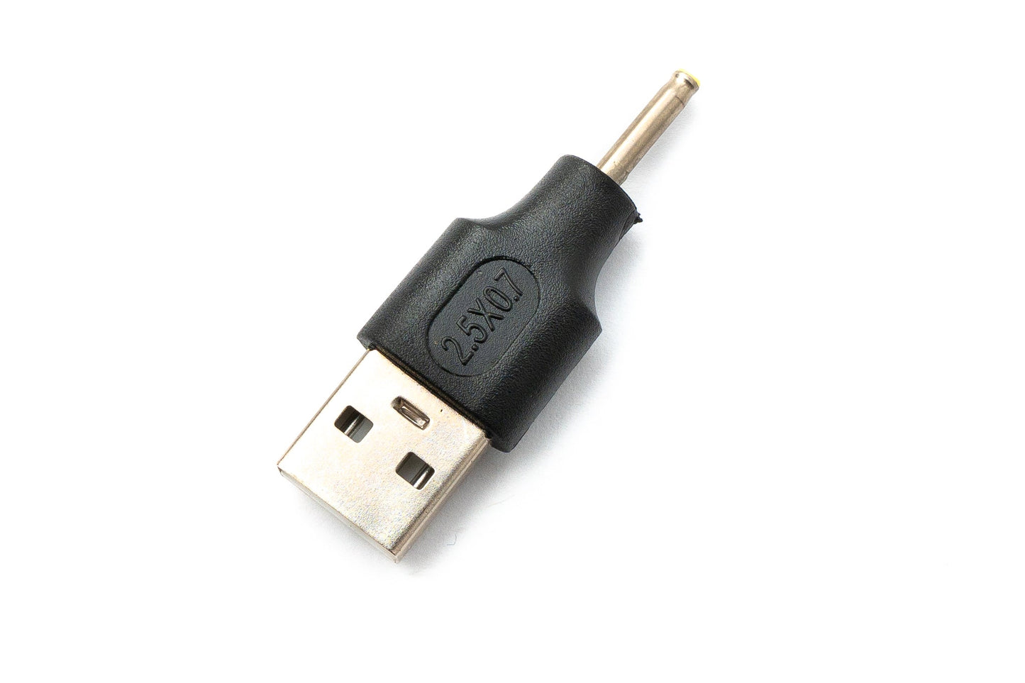 SYSTEM-S DC Adapter 20V 2.5 x 0.7 male to USB 2.0 male cable in black