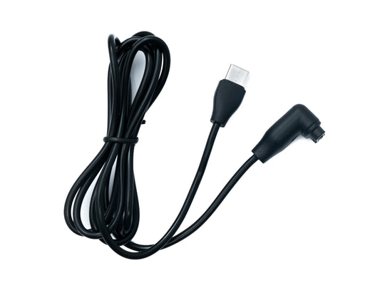 SYSTEM-S USB 3.1 snúra 100 cm Type C hleðslusnúra með horni fyrir Garmin Fenix 7 6S 6 Venu Sq