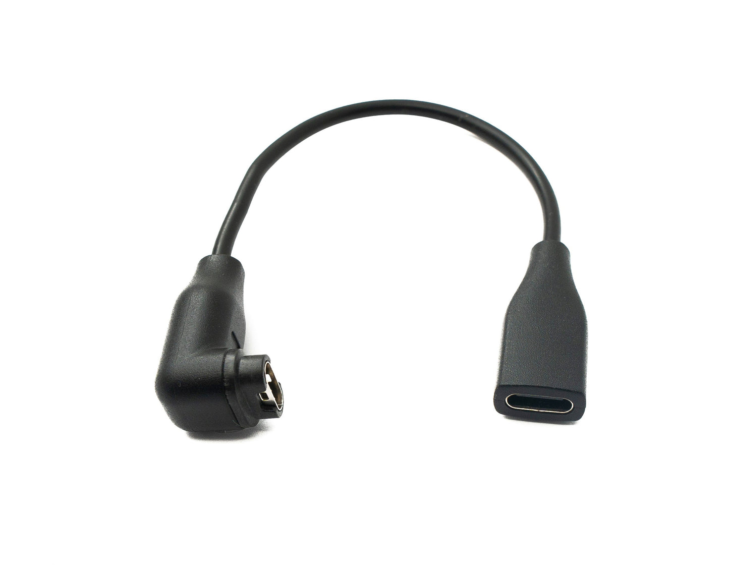 SYSTEM-S USB 3.1 snúra 15 cm hleðslusnúra með C tengi, vinklaður fyrir Garmin Fenix 7 6S 6 Venu Sq