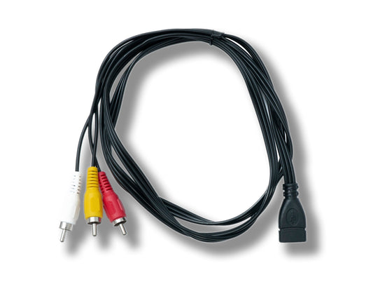 SYSTEM-S Cinch RCA cable 150 cm 3-pin plug to USB 2.0 Type A socket Audio