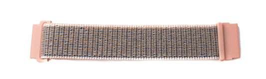 SYSTEM-S 22 mm nylon strap for Fitbit Versa 2 1 Lite Smartwatch in pink