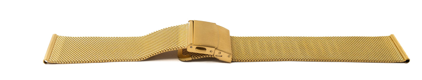 SYSTEM-S Milanese málmarmband fyrir Fitbit Versa 2 1 Lite snjallúr í gulu