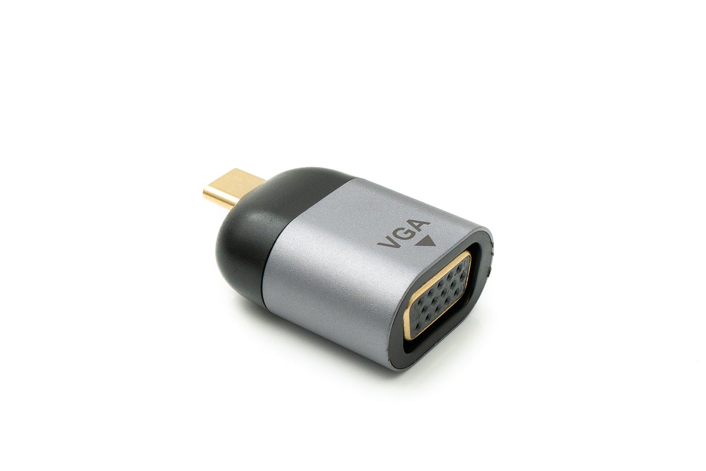 SYSTEM-S VGA millistykki kvenkyns í USB 3.1 Type C karlkyns snúru í gráu