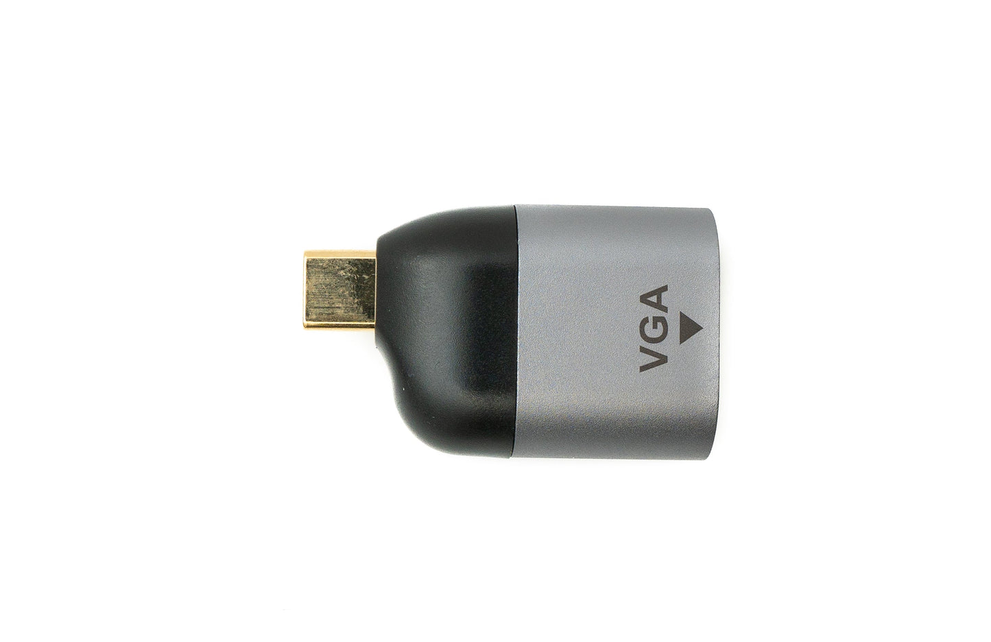 SYSTEM-S VGA millistykki kvenkyns í USB 3.1 Type C karlkyns snúru í gráu