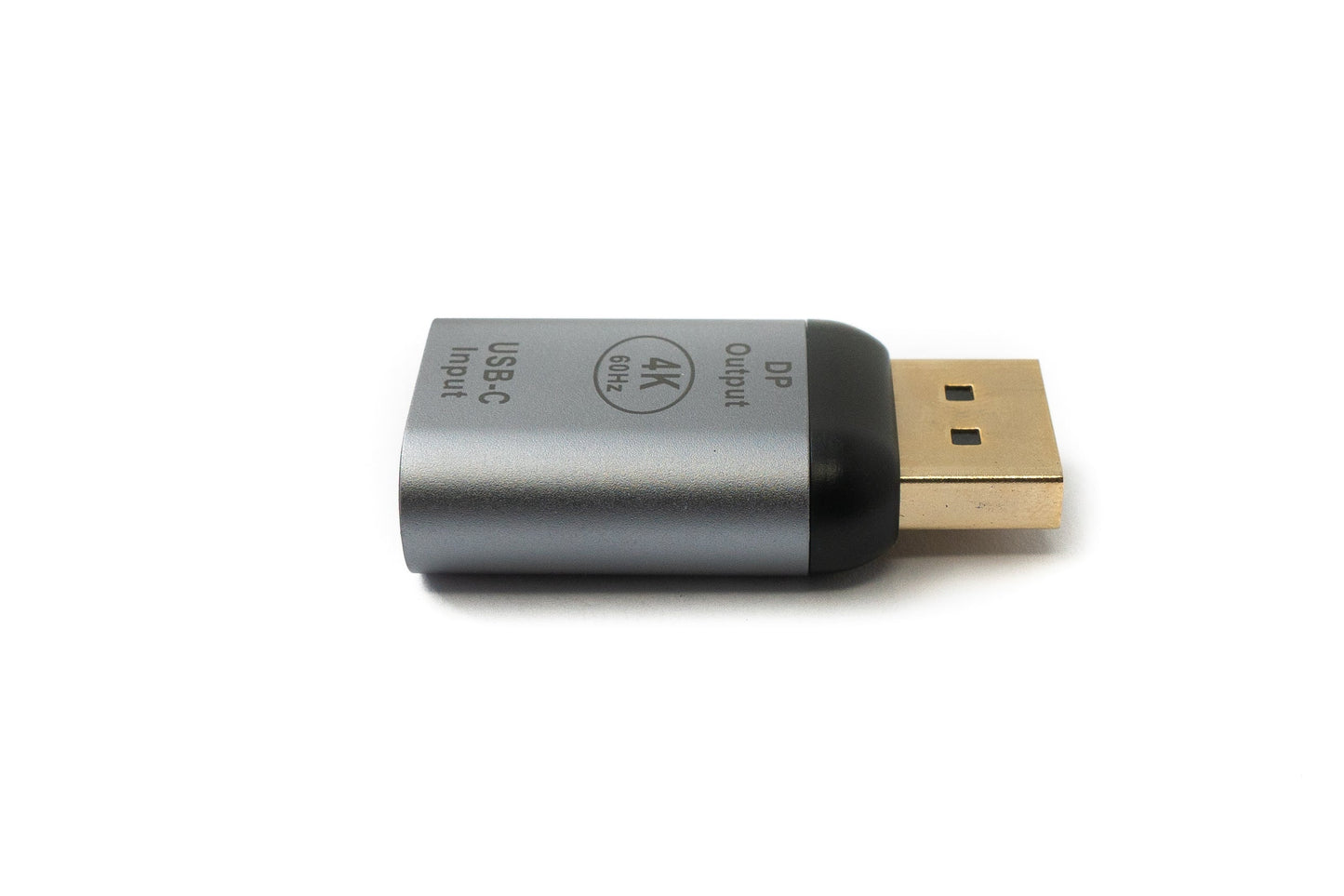 SYSTEM-S USB millistykki 3.1 Type C kvenkyns í DisplayPort karlkyns einátta DP 4K kapall í gráu