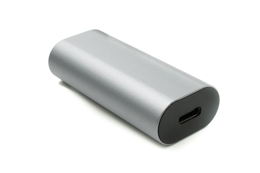 SYSTEM-S LAN adapter RJ45 socket to USB 3.1 Type C socket cable in gray