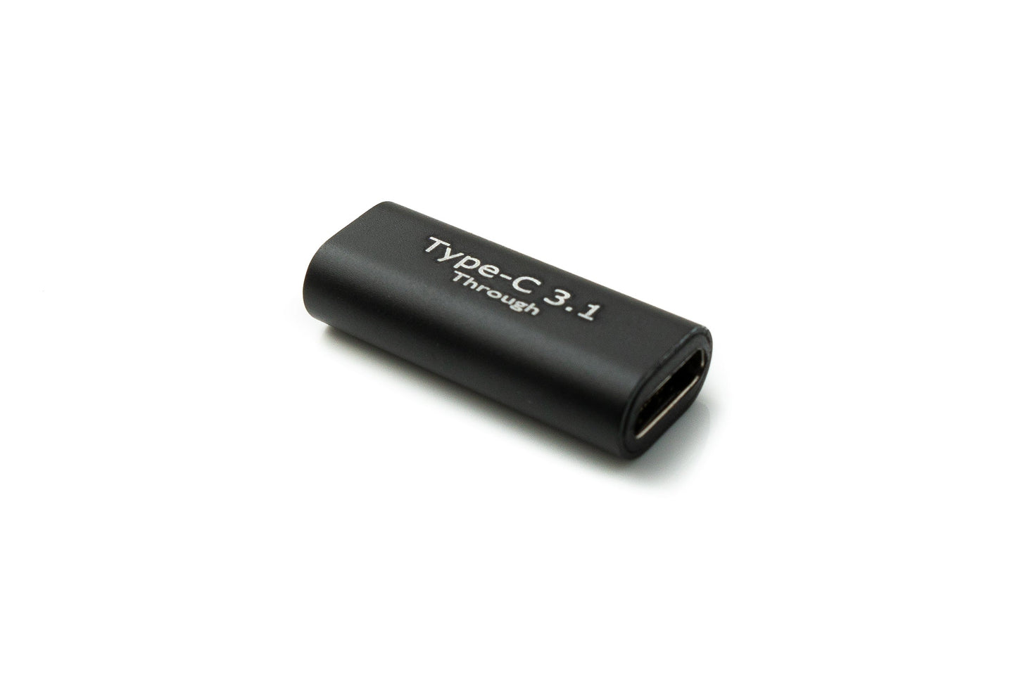 SYSTEM-S USB 3.1 millistykki af gerðinni C, kvenkyns í kvenkyns snúra, svört