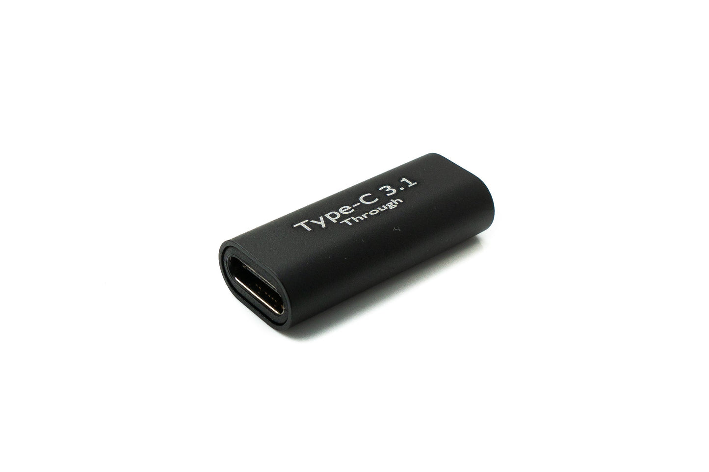 SYSTEM-S USB 3.1 millistykki af gerðinni C, kvenkyns í kvenkyns snúra, svört