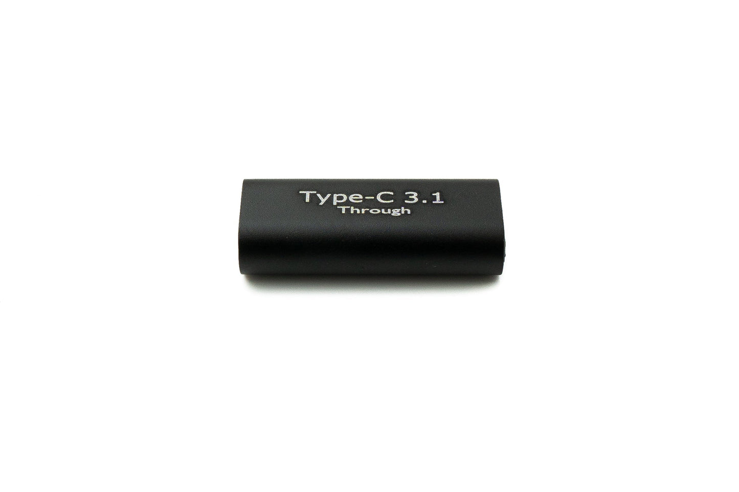 SYSTEM-S USB 3.1 millistykki af gerðinni C, kvenkyns í kvenkyns snúra, svört