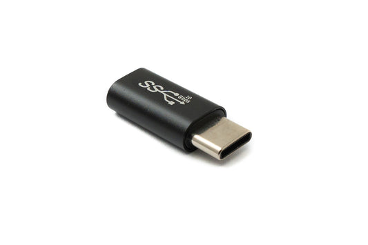 SYSTEM-S USB 3.1 Gen 2 millistykki af gerðinni C karlkyns í kvenkyns snúra í svörtu