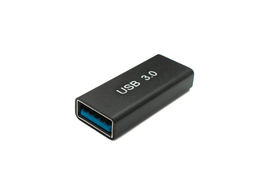 SYSTEM-S USB 3.0 Adapter Type A Female to Female Cable in Black