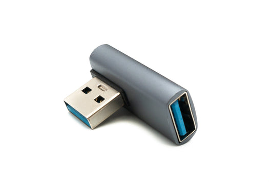 SYSTEM-S USB 3.0 millistykki af gerð A, karlkyns í kvenkyns, grár