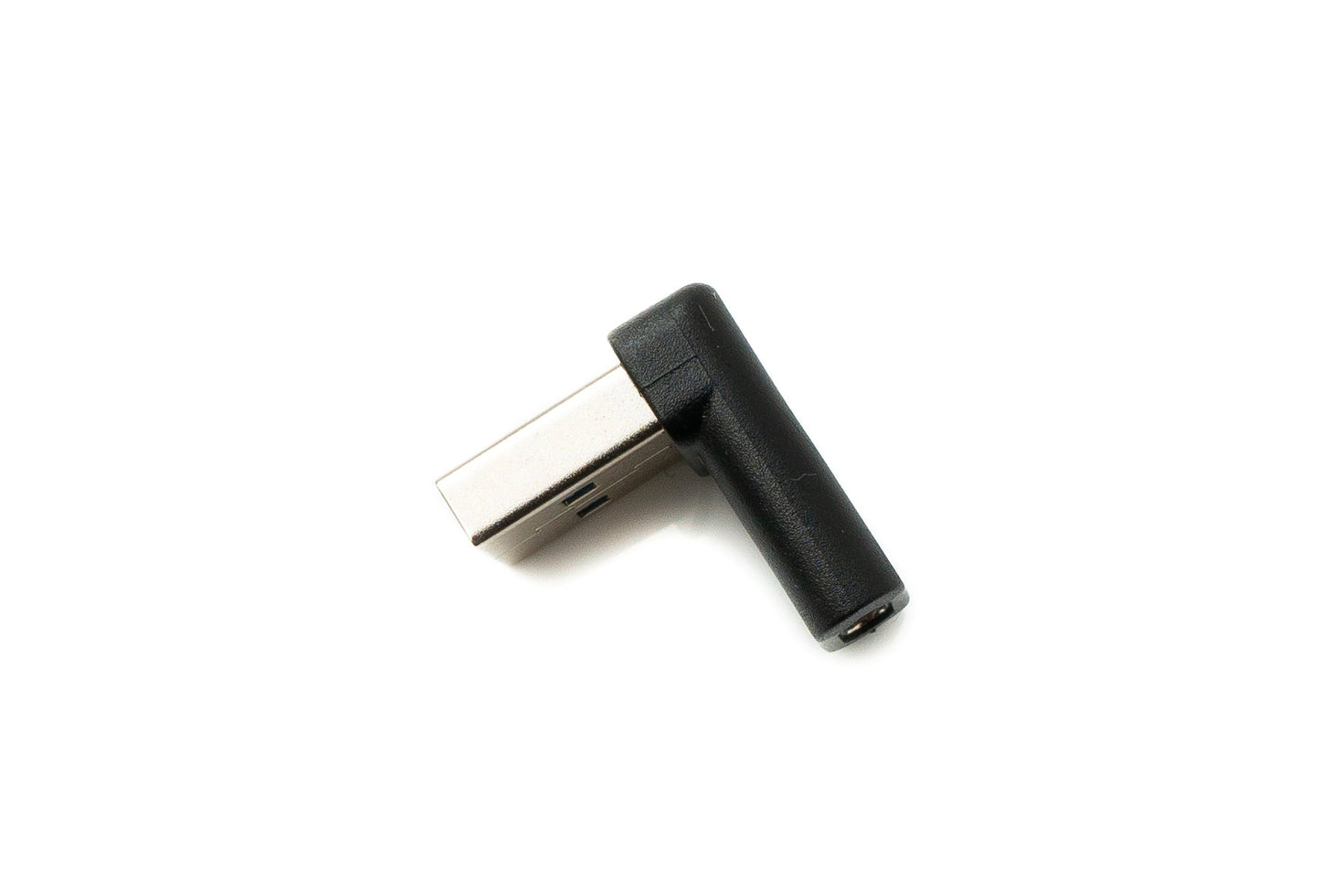 SYSTEM-S USB 3.1 millistykki af gerð C kvenkyns í 3.0 af gerð A karlkyns vinklaðan snúru í svörtu