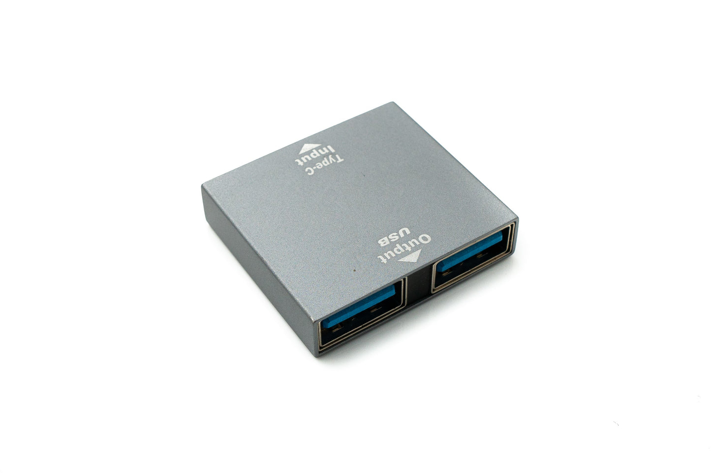 SYSTEM-S USB 3.0 Y Adapter Type C Female to 2x Type A Female Cable in Gray