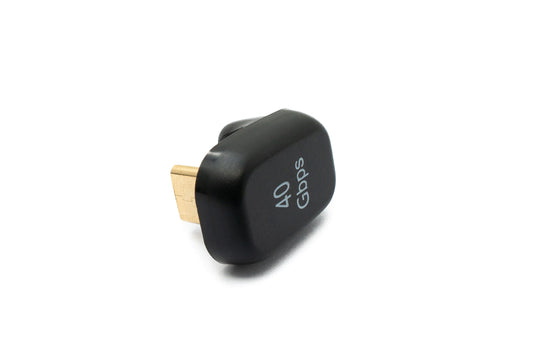SYSTEM-S USB4 USB Adapter Type C Male to Female U Turn 180° Angle 40 Gbit/s USB 4.0 Cable
