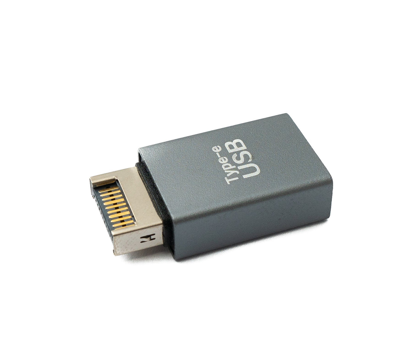SYSTEM-S USB 3.1 millistykki af gerðinni E karlkyns í 3.0 af gerðinni A kvenkyns millistykki í gráu